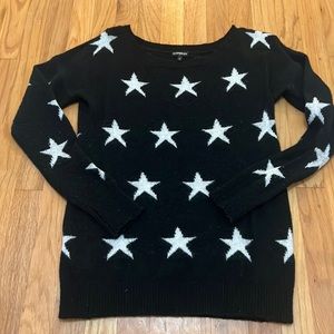 Black and white star sweater